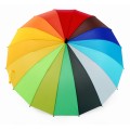 16-panel rainbow straight umbrella